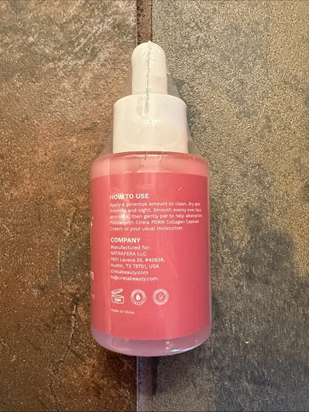 Cirela PDRN Pink Peptide Face Serum, New, Sealed